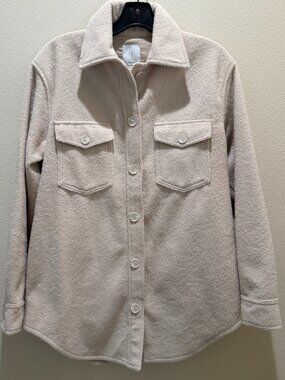 Joie Oatmeal Button Front Shacket Size XS